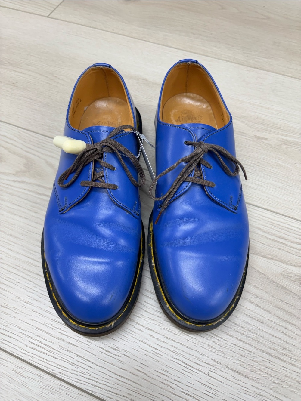 Vintage 90s Dr. Martens The Original Oxford Vibrant Blue Leather Shoes